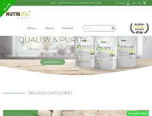 Tablet Screenshot of nutrivitashop.com